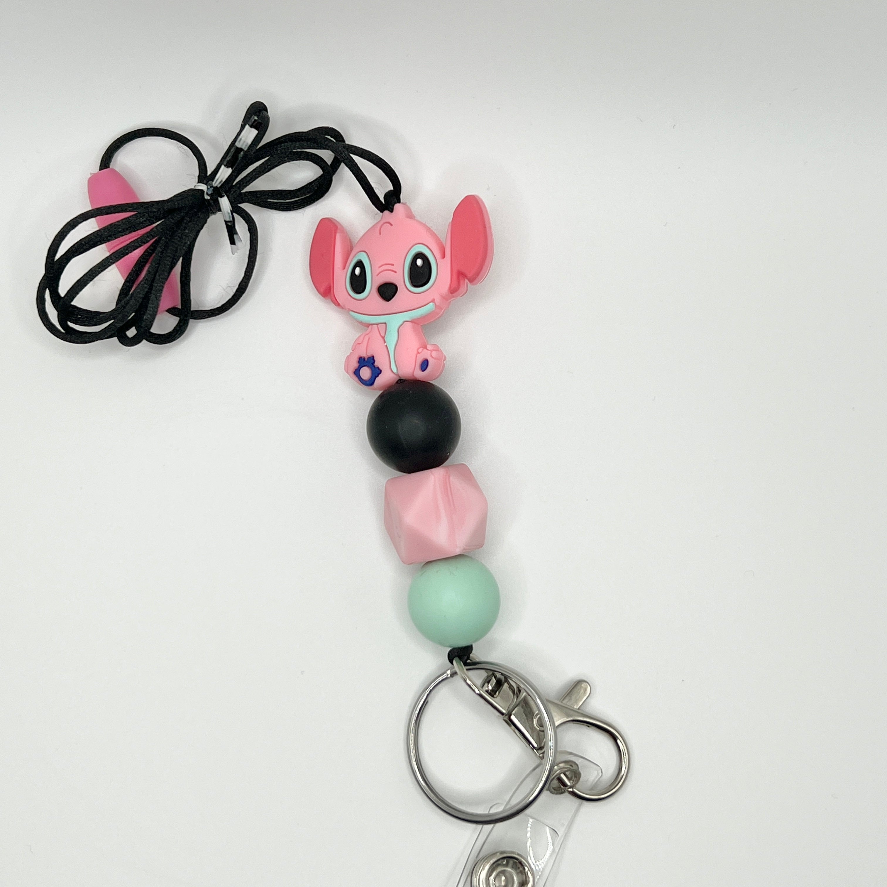 Pink Alien Lanyard