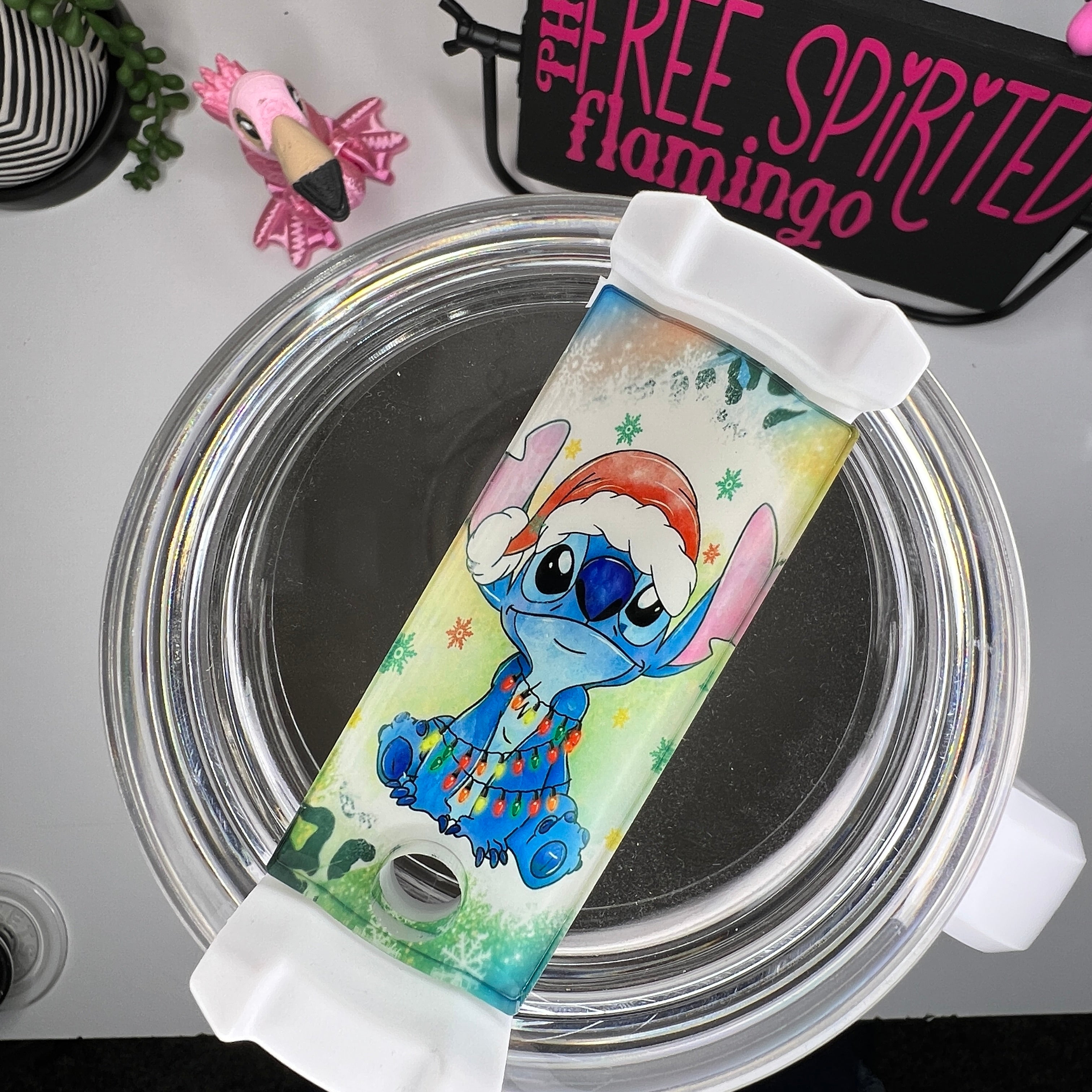 Christmas Alien Tumbler Tag