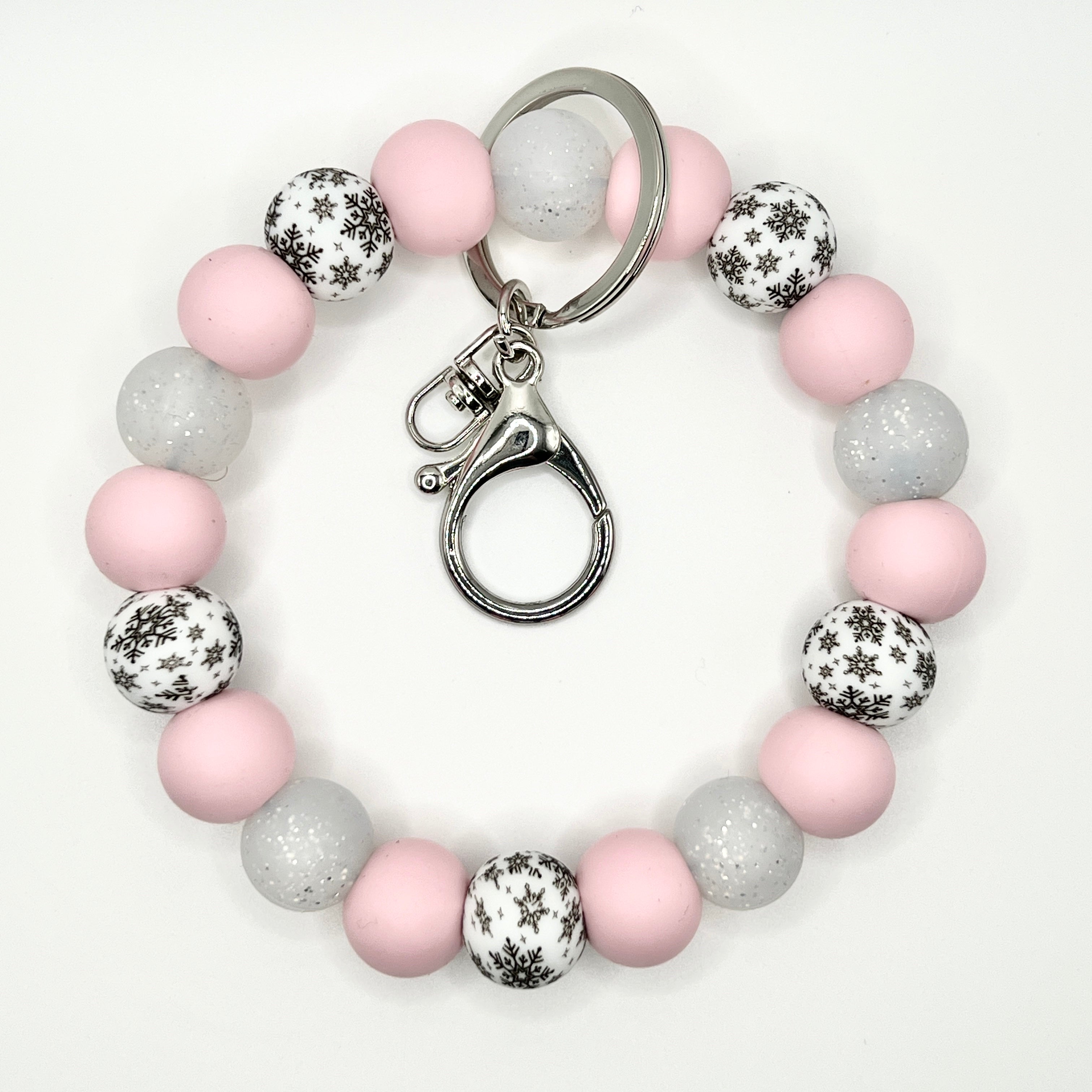 Snowfall Pink Wristlet