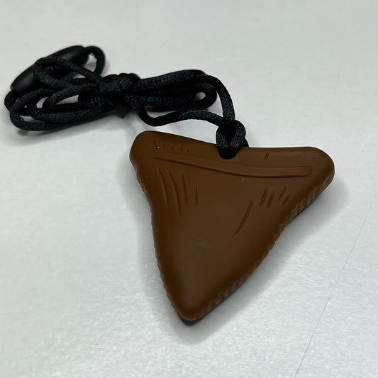 Brown Shark Tooth Sensory Chewer