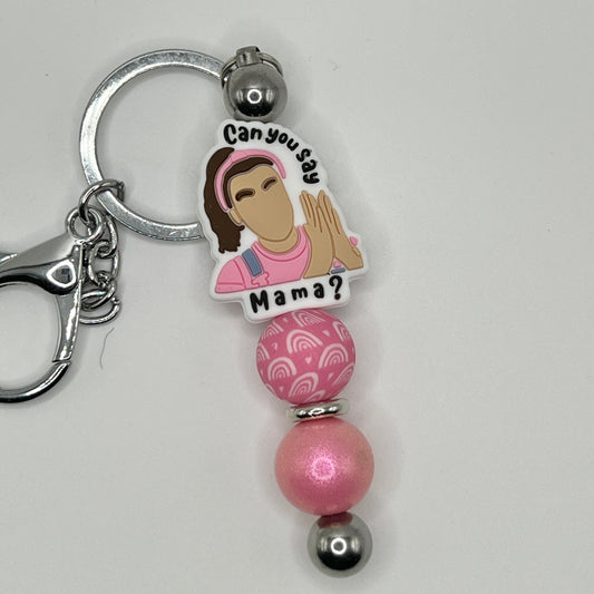 Miss Rachel MAMA Silver Keychain Bar