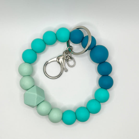 Aqua/Teal Ombre Wristlet