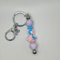 Pregnancy & Infant Loss Ribbon Silver Keychain Bar