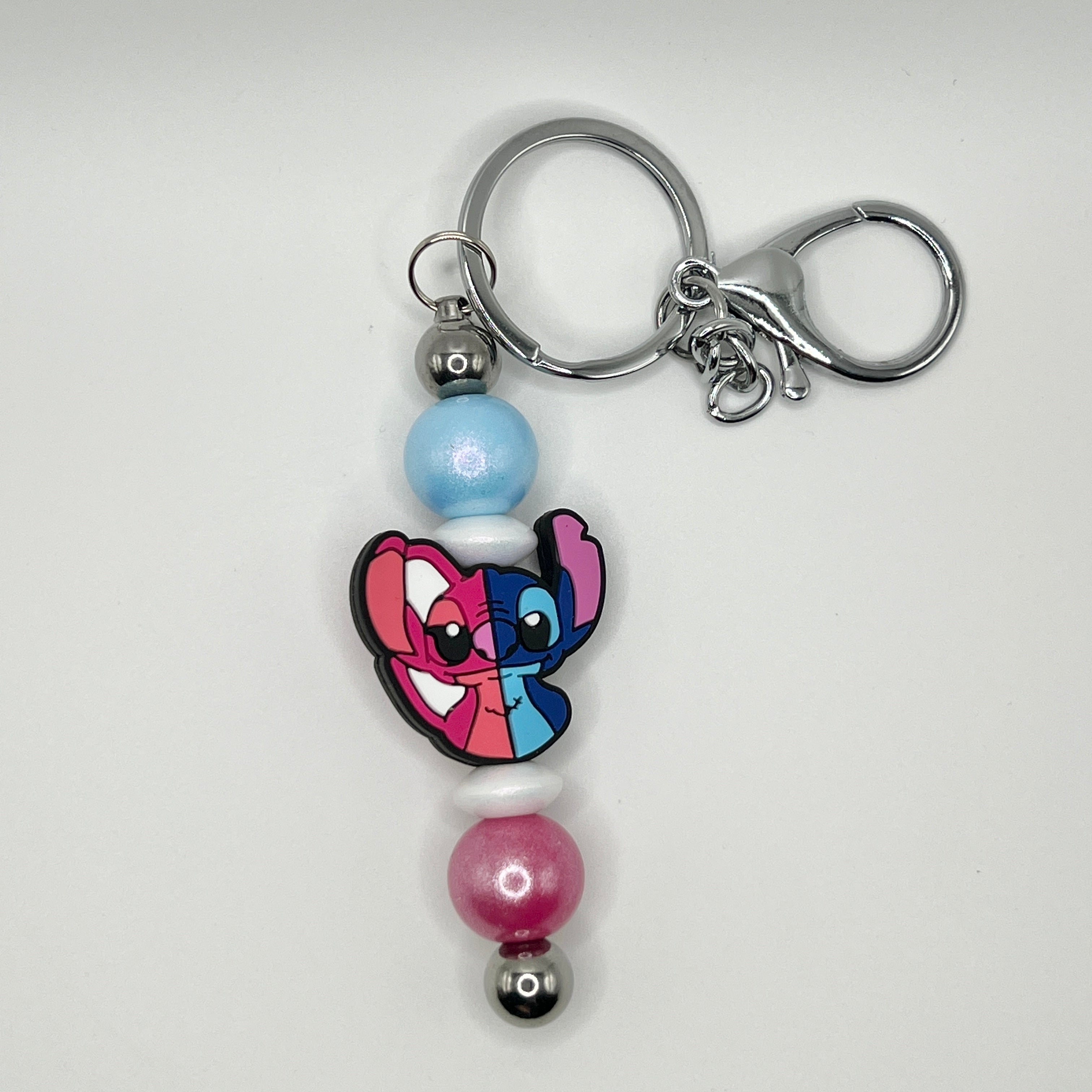Alien Duo Silver Keychain Bar