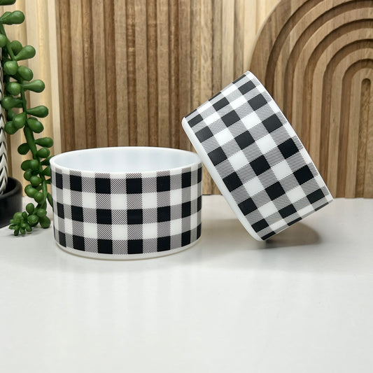 B&W Buffalo Plaid Tumbler Boot