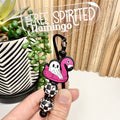 Ghosty on a Floatie Bookmark