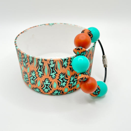 Rust Aztec Boot & Charm Set