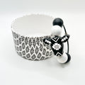 Black Aztec Cow Boot & Charm Set