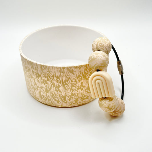 Ivory Tooled Rainbow Boot & Charm Set