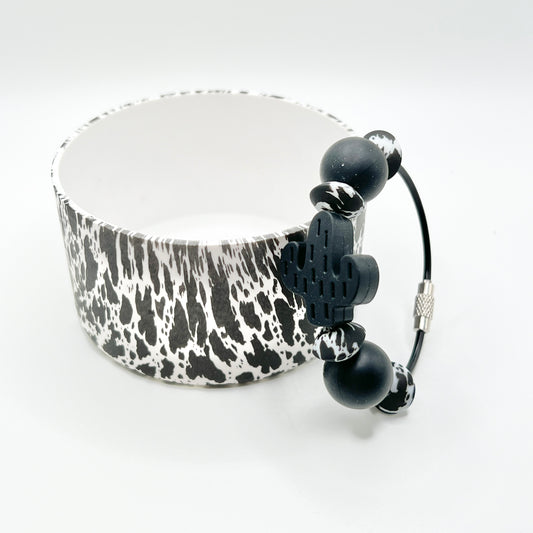 Black Cow Cactus Boot & Charm Set