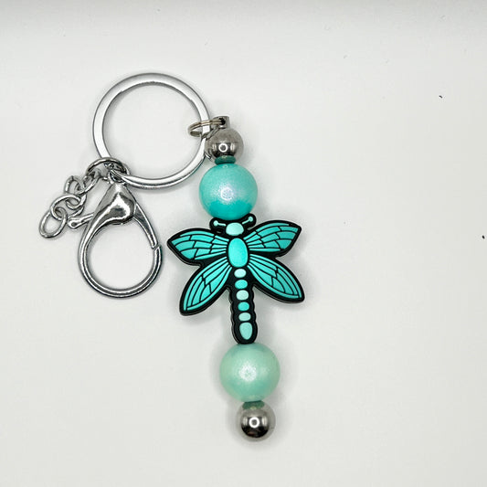 Mint-y Dragonfly Silver Keychain Bar