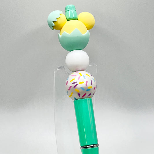 Mint Mouse Egg Plastic Pen