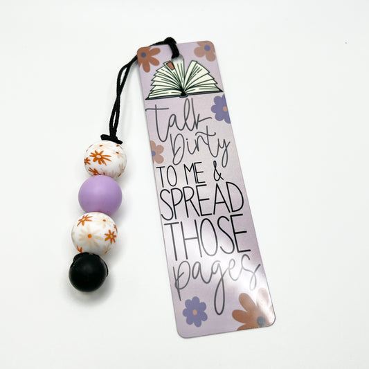Dirty Pages Bookmark w/Beads