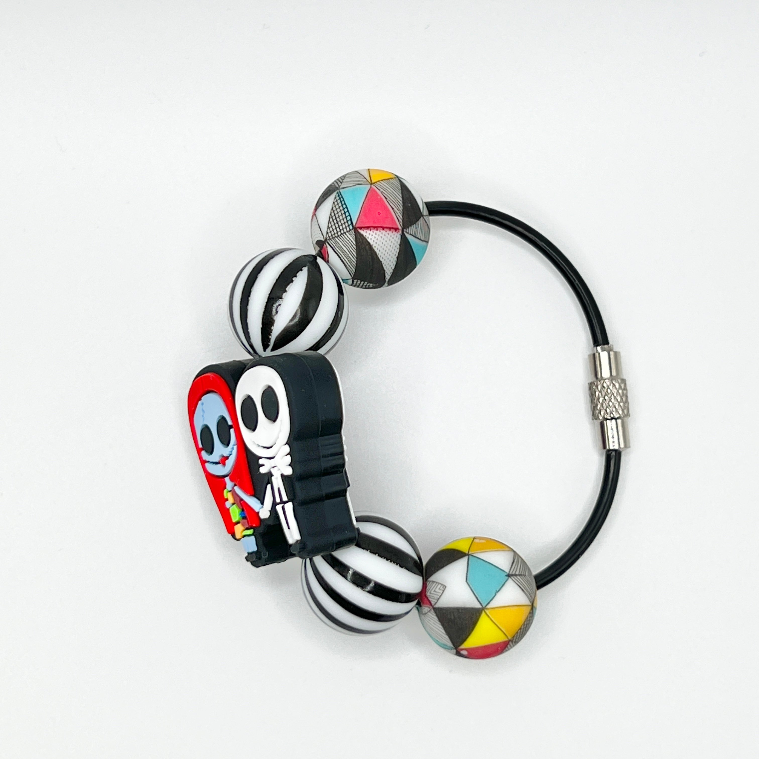 Skelly Couple Cup Charm