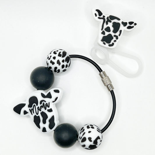 Mama Cow Cup Charm w/Topper