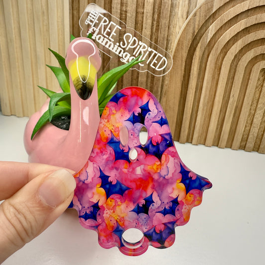 Batty Ghost Tumbler Tag