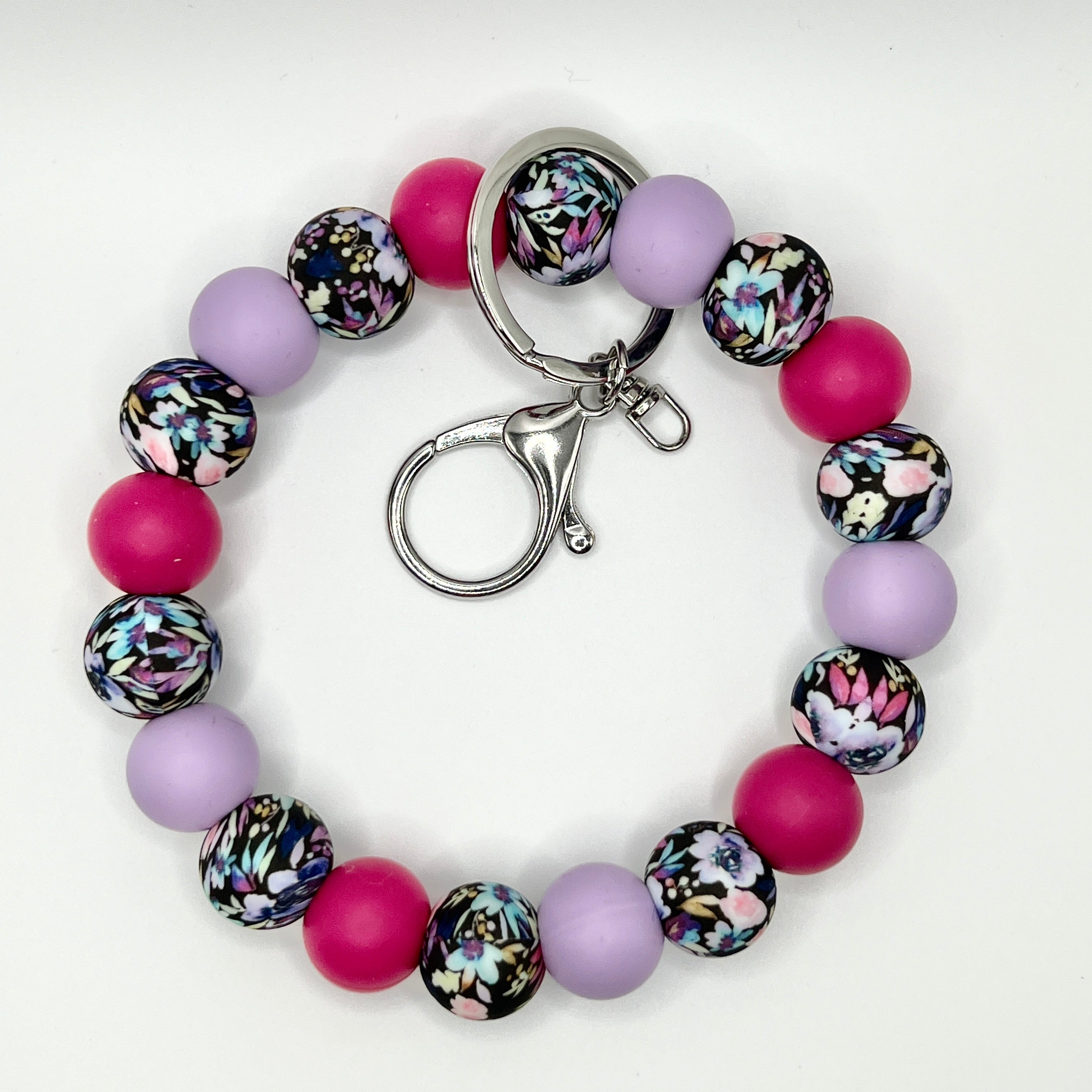 Midnight Blossom Wristlet