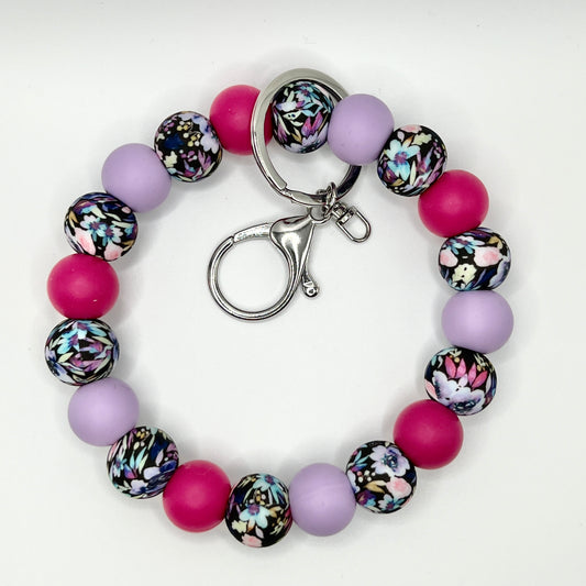 Midnight Blossom Wristlet