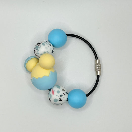 Terazzo Blue Mouse Egg Cup Charm