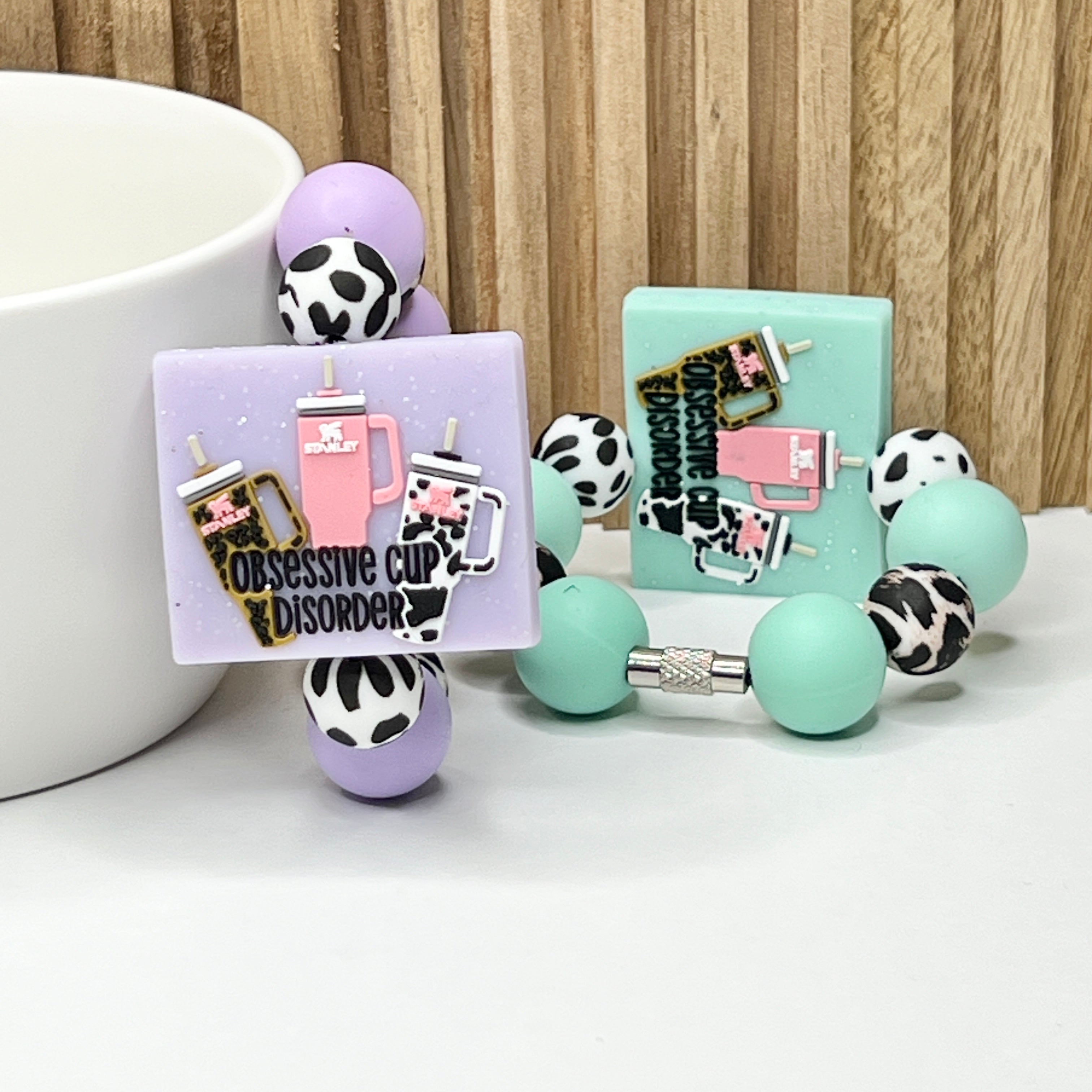 Purple Obsessive Cup Charm