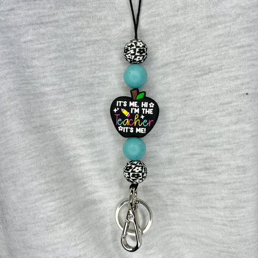 Teal It's Me Teacher Lanyard