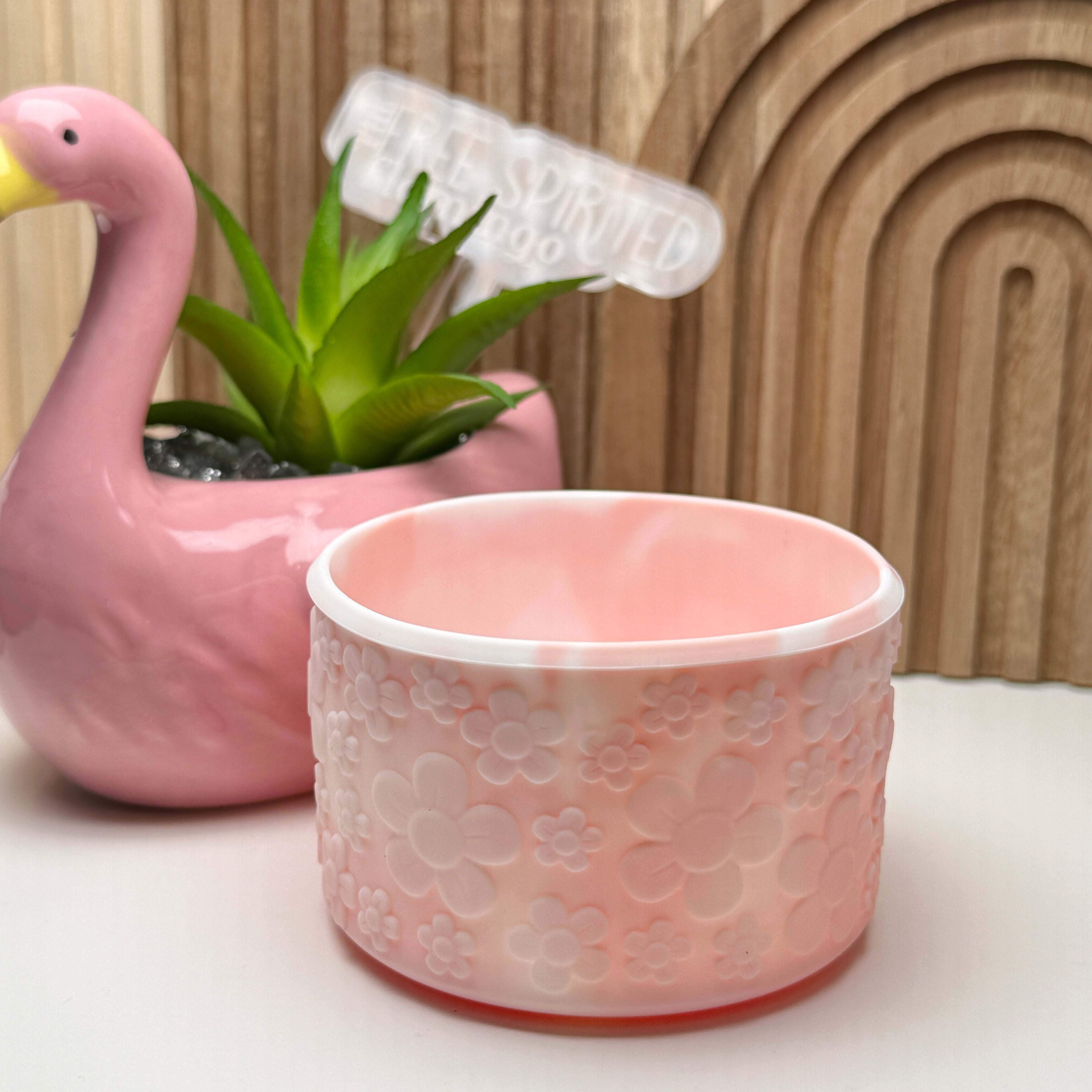 Flower Tumbler Boot | Marble