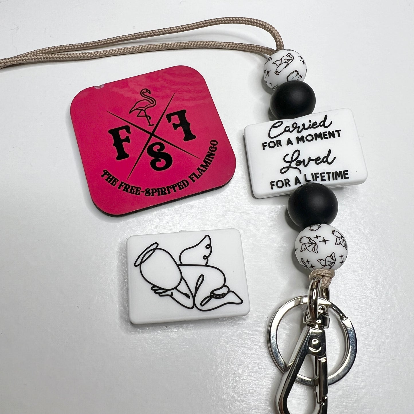 White Miscarriage Lanyard