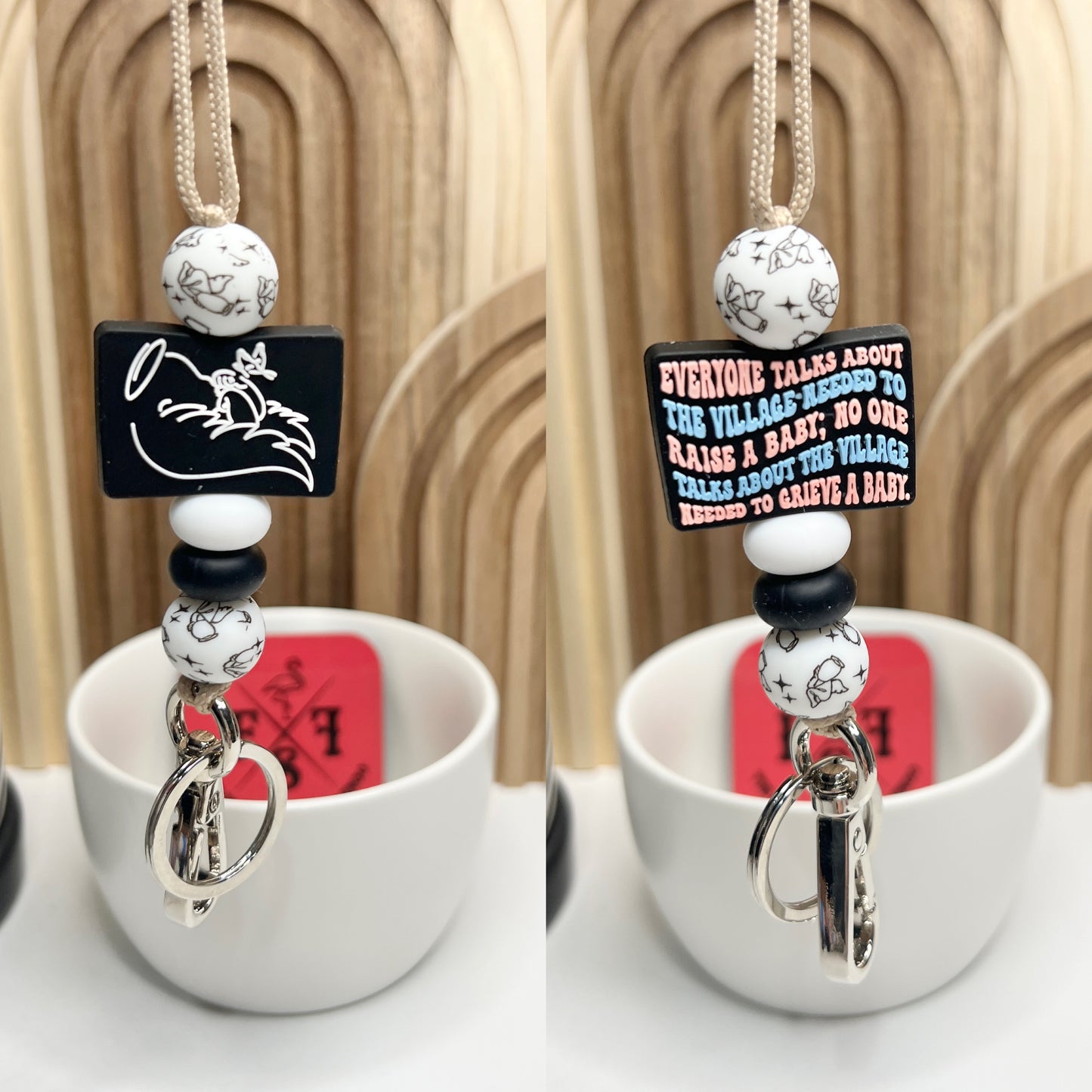 Black Miscarriage Village Lanyard