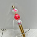 GYPB Pink Swirl Gold Plastic Pen