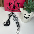 Checkered Spooky Bi*ch Lanyard