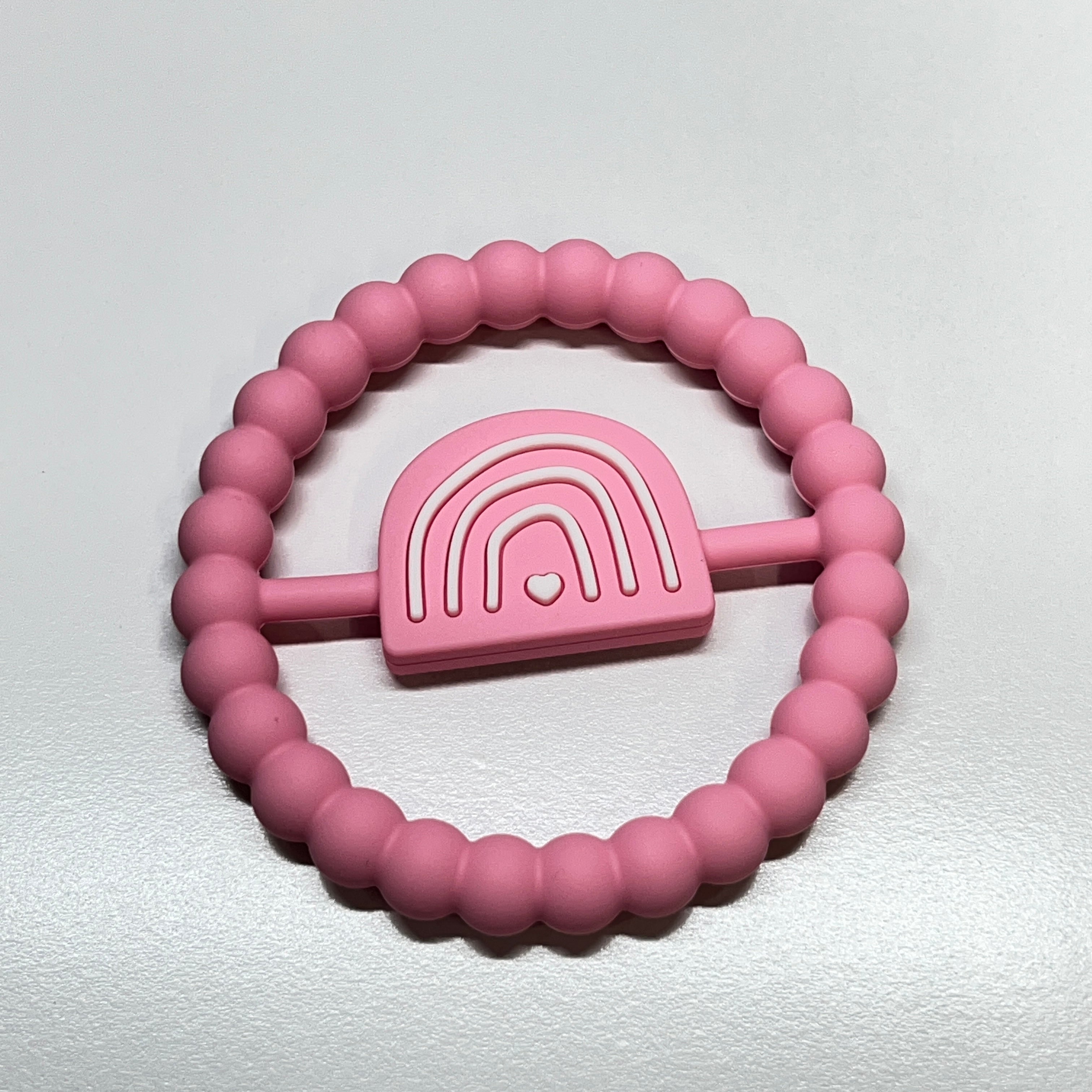 Pink Rainbow Ring Teether