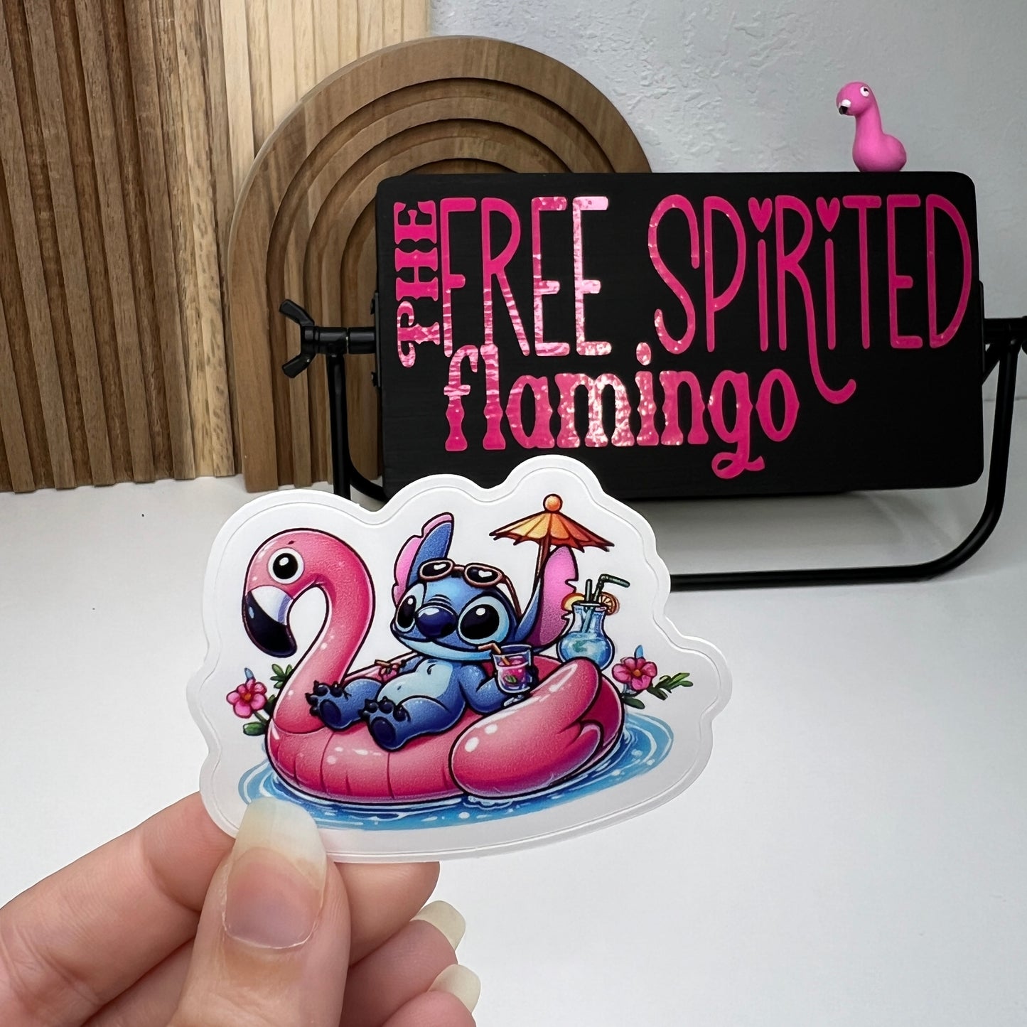 Flamingo Alien Sticker