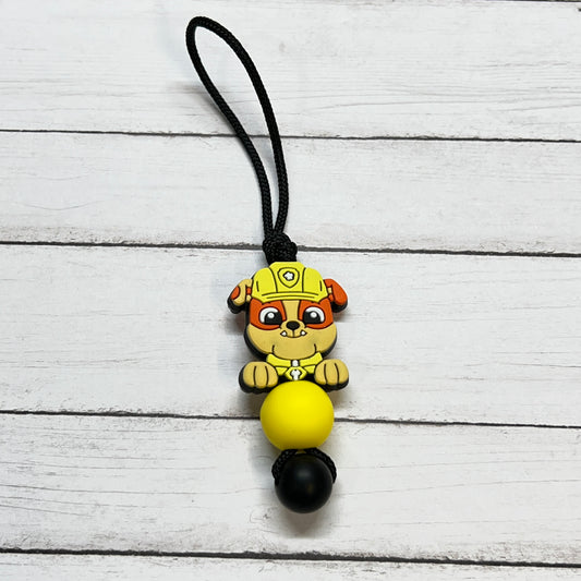 Dozer Dog Zipper Charm