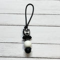 Black Cat Guy Zipper Charm