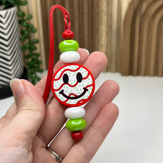 Cake Smiley Beaded Bookmark