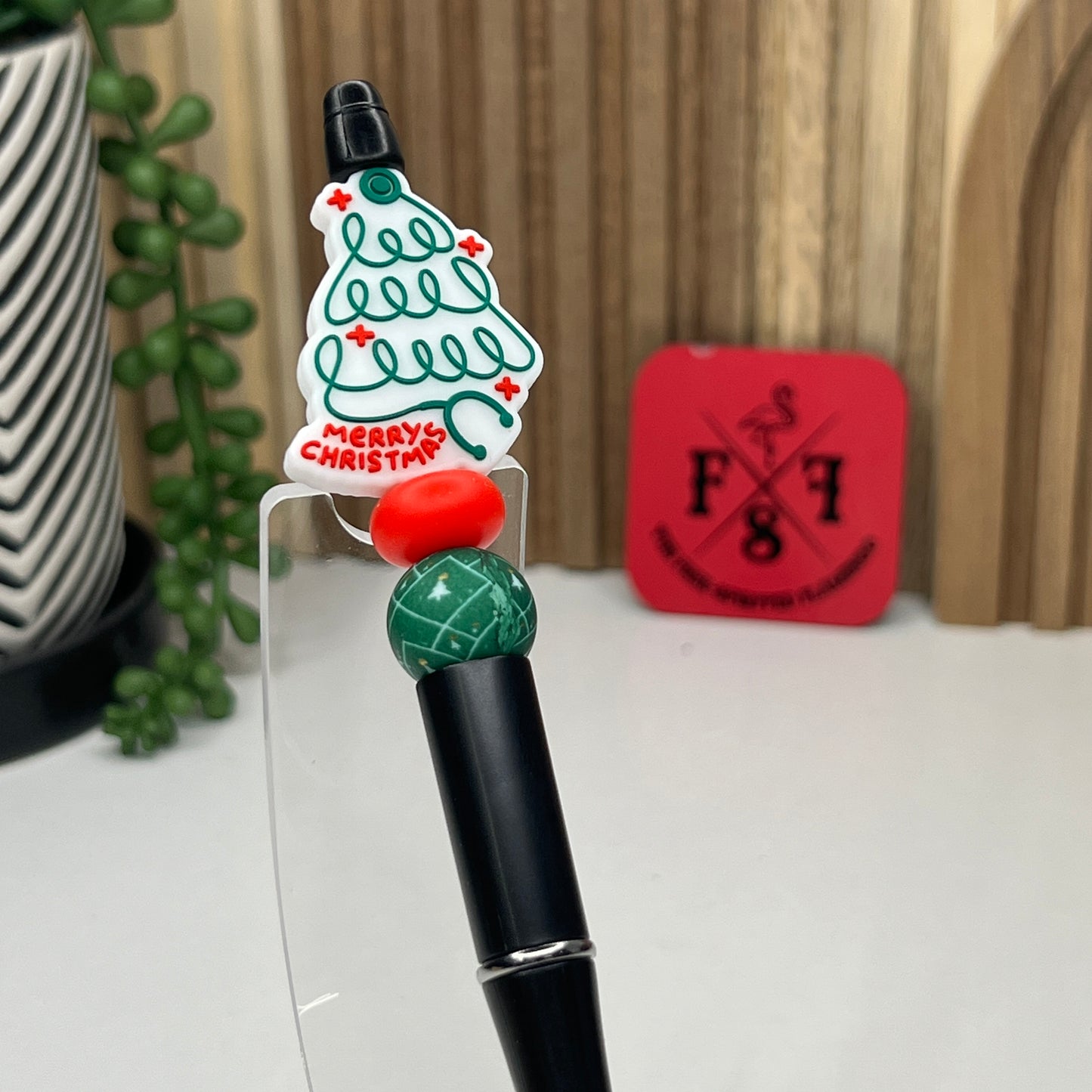 Stethoscope Christmas Tree Plastic Pen