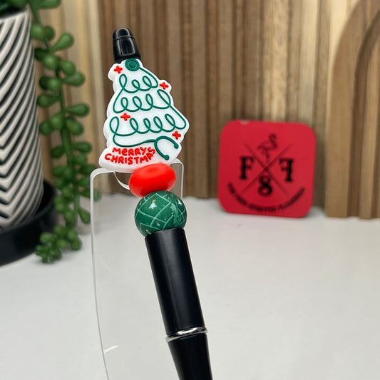 Stethoscope Christmas Tree Plastic Pen