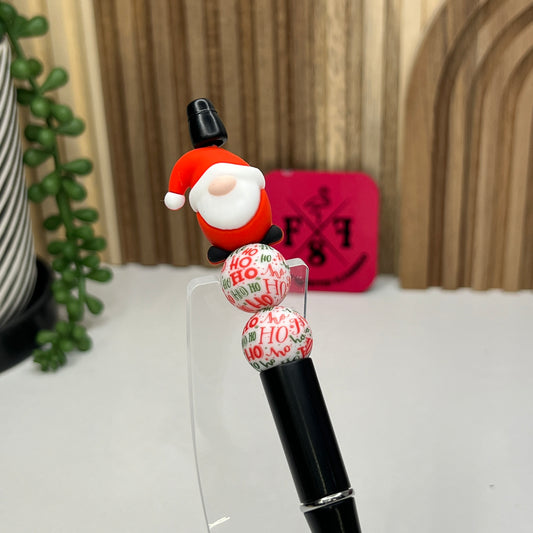 Santa Gnome Plastic Pen