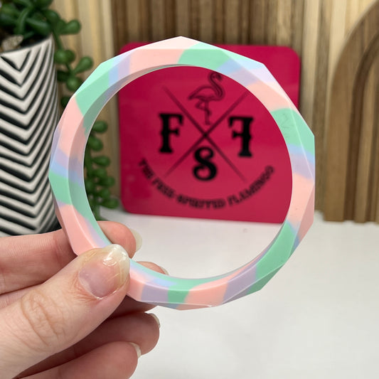 Tie Dye Faceted Chewie Bracelet