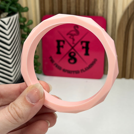 Pink Faceted Chewie Bracelet