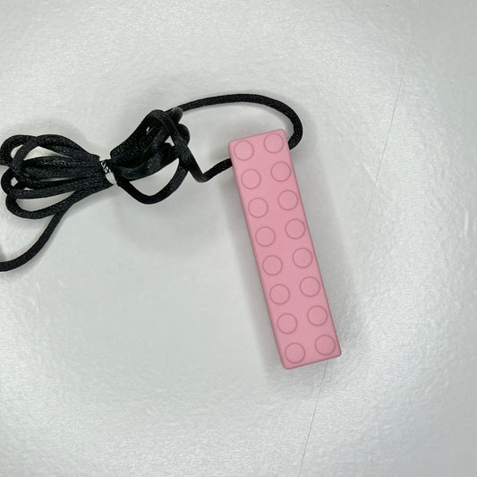 Pink Building Brick Sensory Chewer