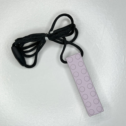 Lilac Building Brick Sensory Chewer