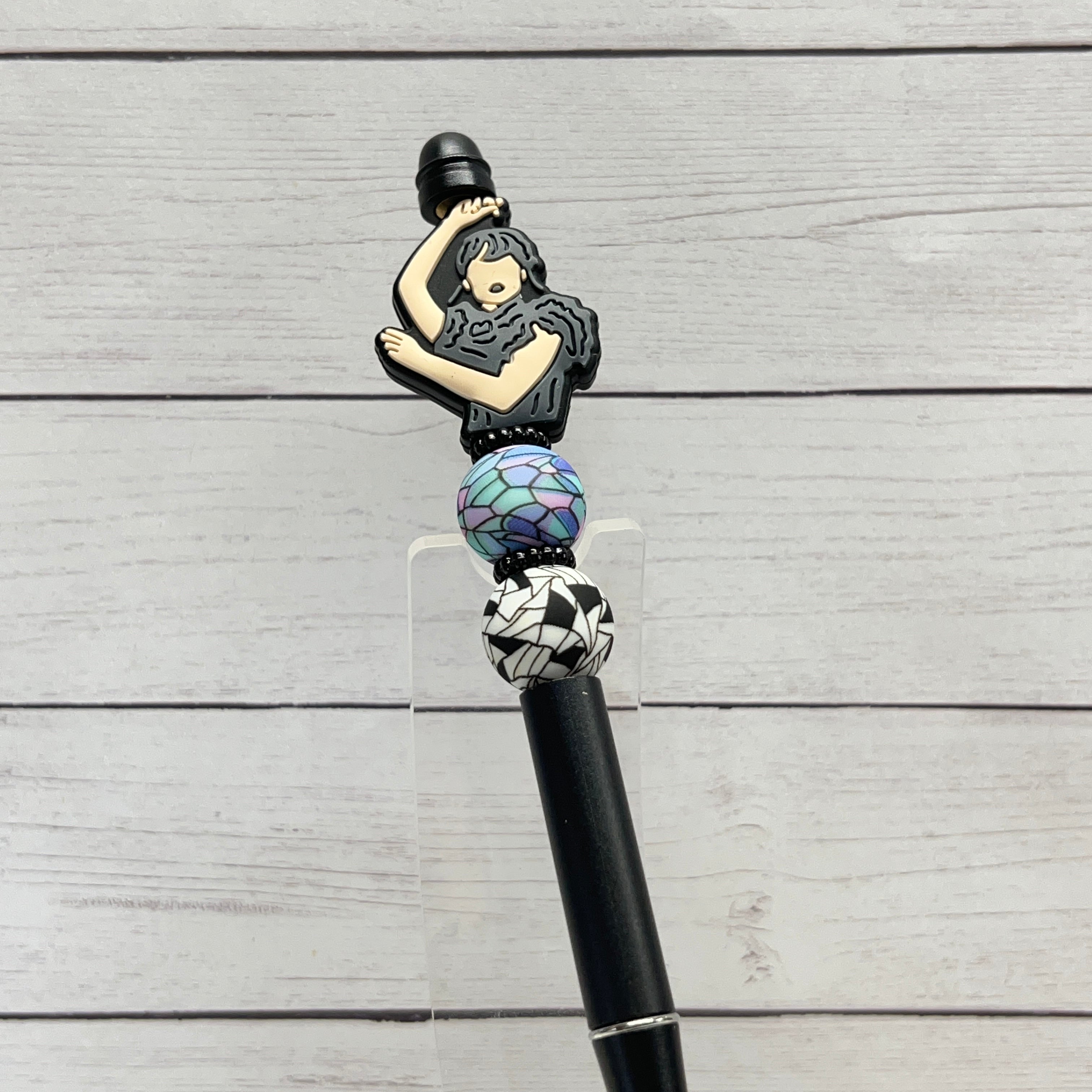 Goth Girl Window Metal Pen