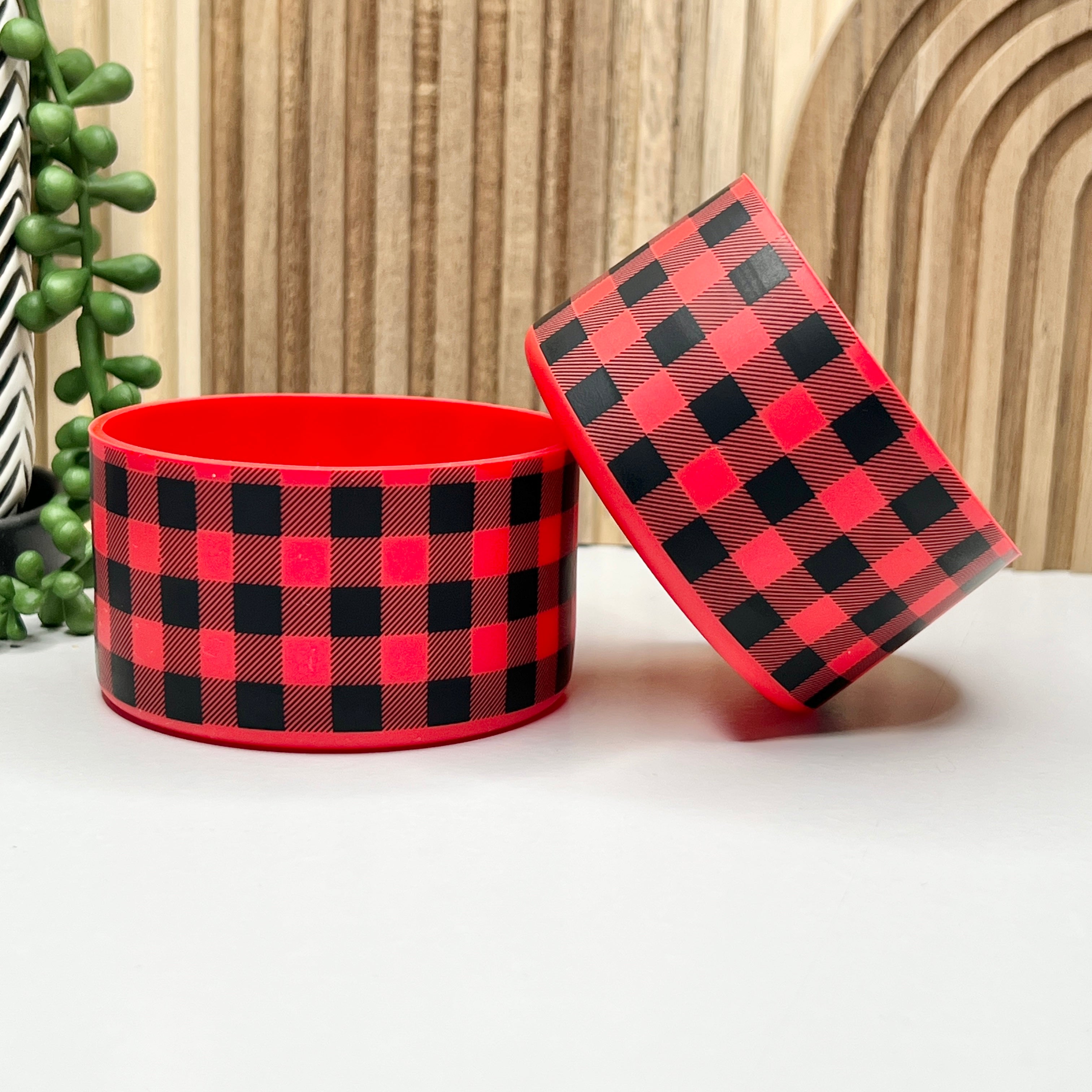 Red Buffalo Plaid Tumbler Boot