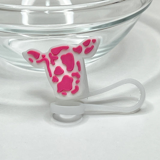 Small Pink Ollie Straw Topper