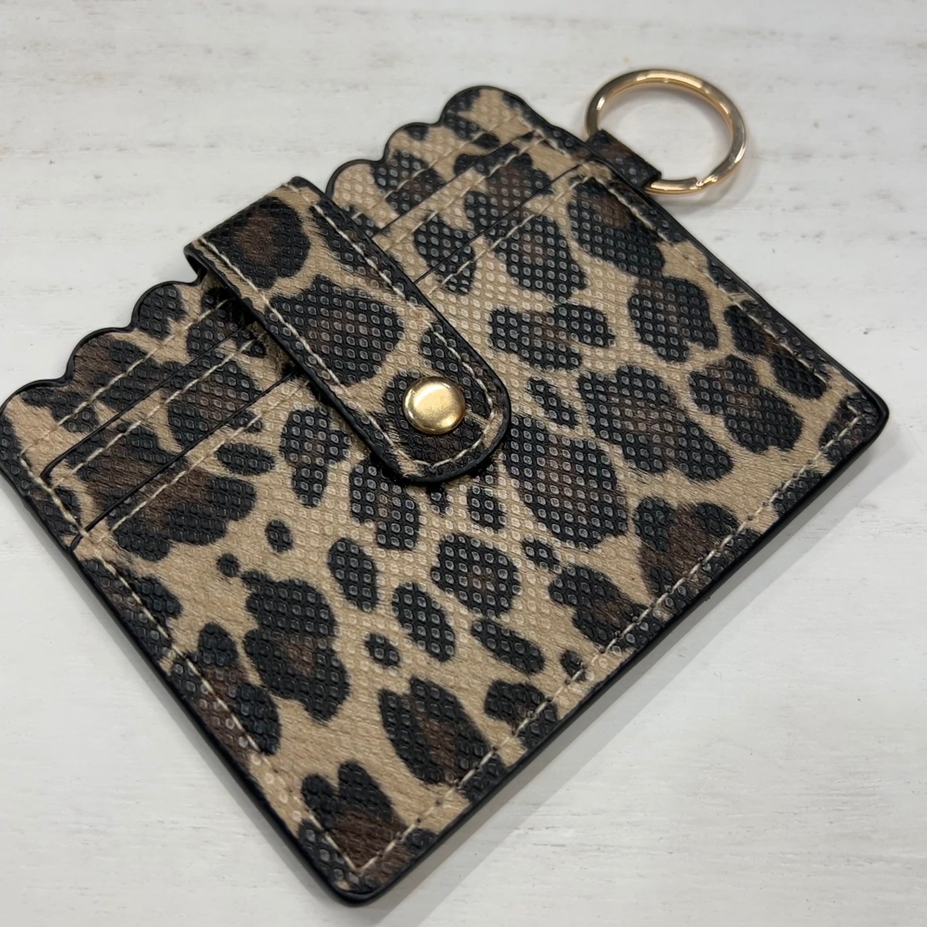 Light Brown Leopard Wallet
