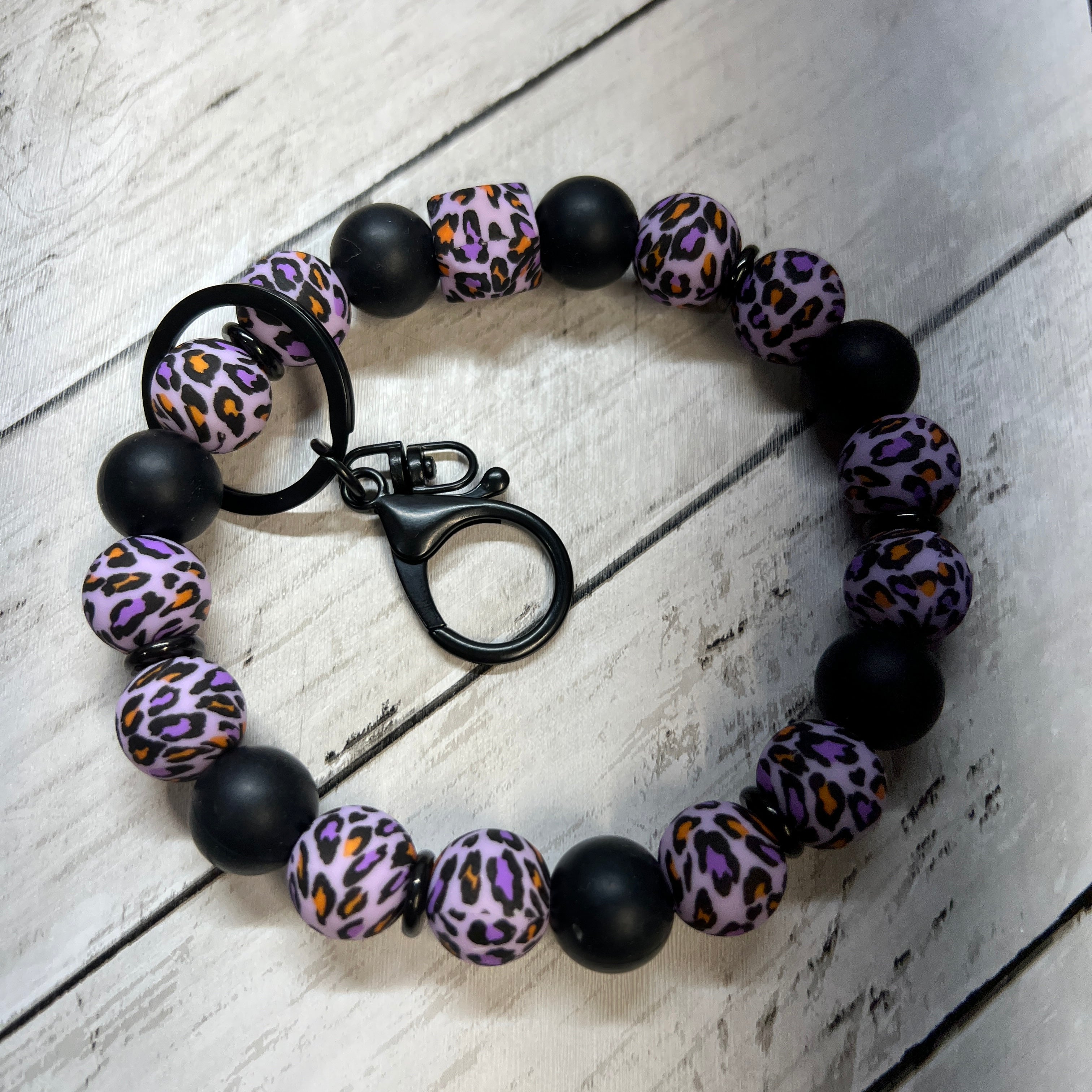 Halloween Leopard Wristlet