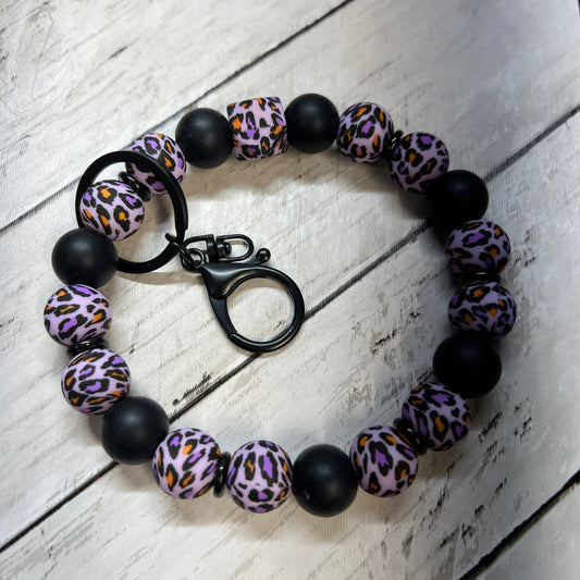 Halloween Leopard Wristlet