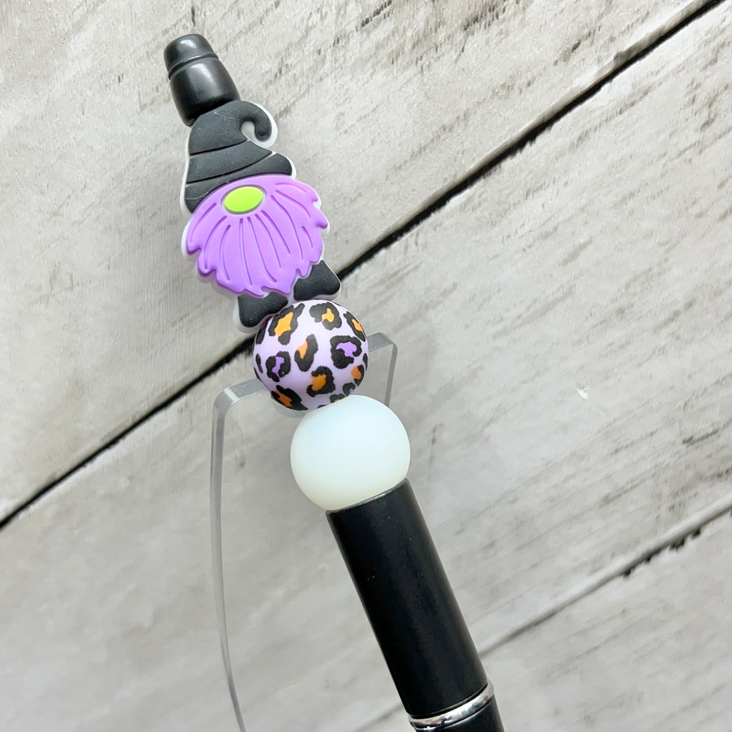 Purple Gnome Glow In The Dark Plastic Pen