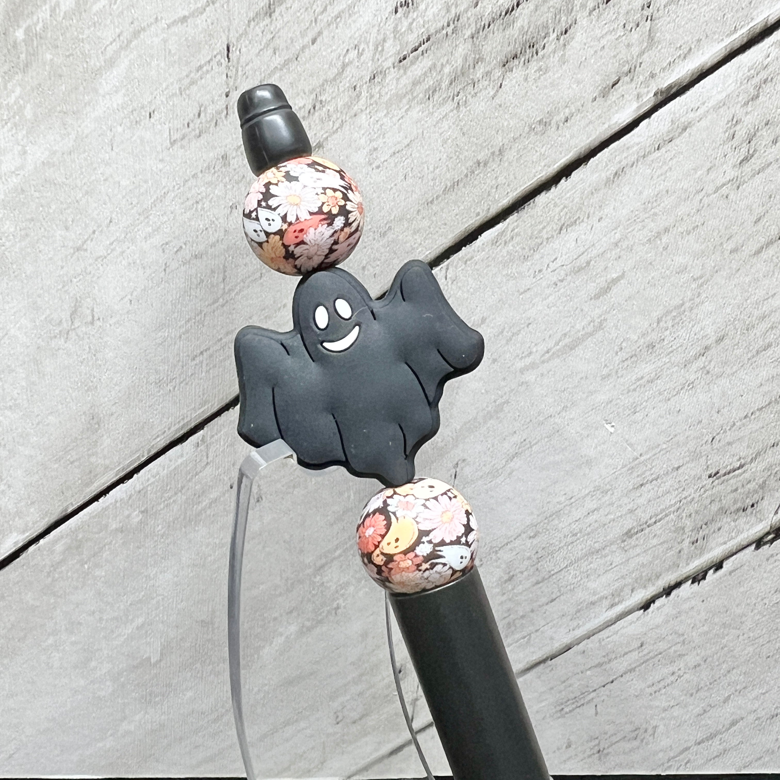 Black Ghost Garden Plastic Pen